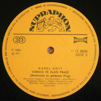 LP Karel Gott: Vánoce Ve Zlaté Praze 130388