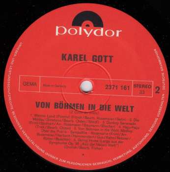 LP Karel Gott: Von Böhmen In Die Welt 425994