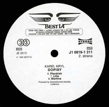 LP Karel Kryl: Dopisy 53055