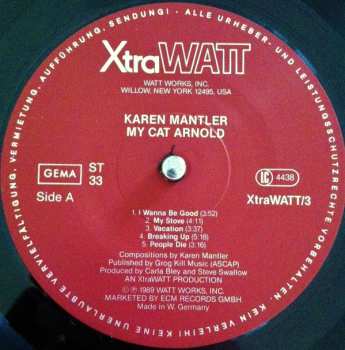 LP Karen Mantler: My Cat Arnold 65747