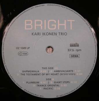 LP Kari Ikonen Trio: Bright LTD 65675