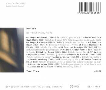 CD Karim Shehata: Prélude 319783