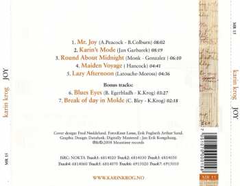 CD Karin Krog & Friends: Joy 391591