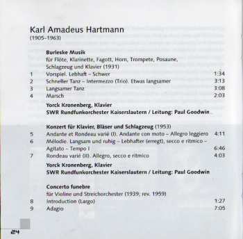 CD Karl Amadeus Hartmann: Concerto Funebre 254537
