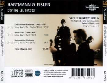 CD Karl Amadeus Hartmann: String Quartets 305023