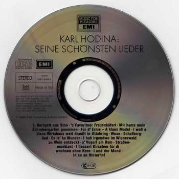 CD Karl Hodina: Seine Schönsten Lieder 177890