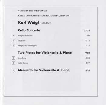 CD Karl Weigl: Cello Concerto • Cello Sonata 192119