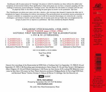 CD Karlheinz Stockhausen: Historic First Recordings Of The Klavierstücke I-VIII & XI 346138