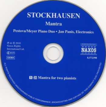 CD Karlheinz Stockhausen: Mantra 117859