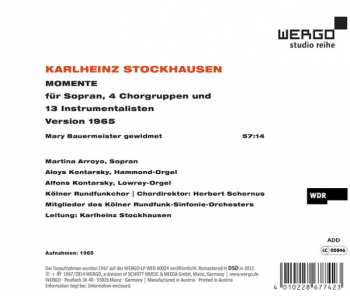 CD Karlheinz Stockhausen: Momente - Version 1965 284698