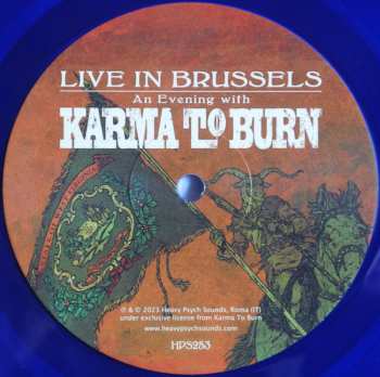 LP Karma To Burn: Live In Brussels LTD | CLR 455336