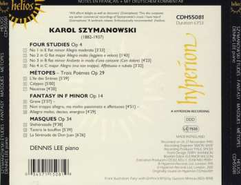 CD Karol Szymanowski: Etudes • Fantasy • Métopes • Masques 455641
