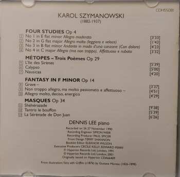 CD Karol Szymanowski: Etudes • Fantasy • Métopes • Masques 455641