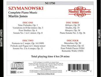 4CD Karol Szymanowski: Complete Piano Music 446817