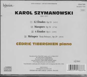 CD Karol Szymanowski: Masques, Métopes, Études Op.4, Études Op. 33 324079