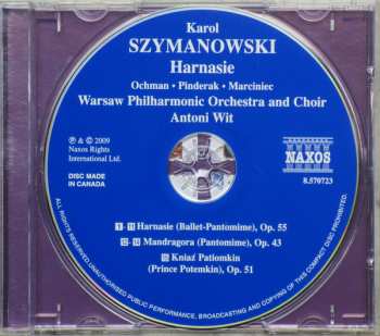 CD Karol Szymanowski: Harnasie (Ballet-Pantomime) • Mandragora • Prince Potemkin, Incidental Music to Act V 423265