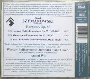 CD Karol Szymanowski: Harnasie (Ballet-Pantomime) • Mandragora • Prince Potemkin, Incidental Music to Act V 423265