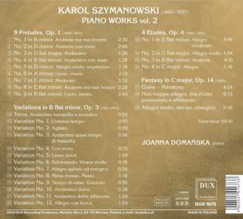 CD Karol Szymanowski: Piano Works Vol. 2 474556