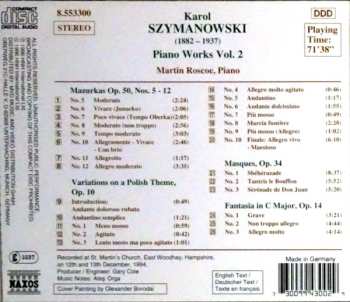 CD Karol Szymanowski: Piano Works Vol. 2 461804