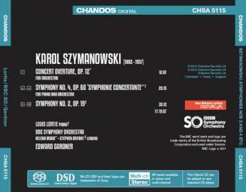 SACD Karol Szymanowski: Symphony No. 2, Symphony No. 4 'Symphonie Concertante', Concert Overture 282557