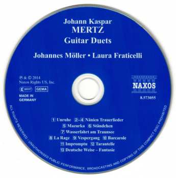 CD Kaspar Joseph Mertz: Guitar Duets 339723