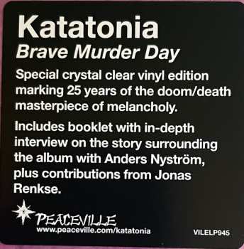 LP Katatonia: Brave Murder Day CLR 149975