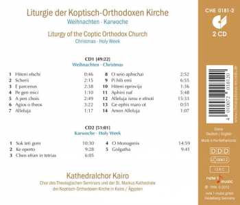 2CD Kathedralchor Kairo: Liturgie Der Koptisch-Orthodoxen Kirche - Weihnachten / Karwoche (Liturgy Of The Coptic Orthodox Church - Christmas / Holy Week) 370042