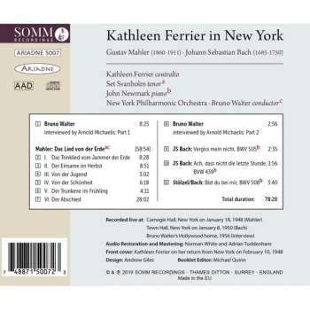 CD Kathleen Ferrier: Kathleen Ferrier In New York 180688