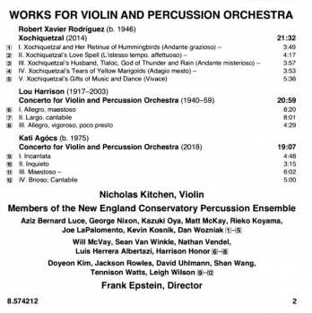 CD Kati Agócs: Works For Violin And Percussion Orchestra 401147