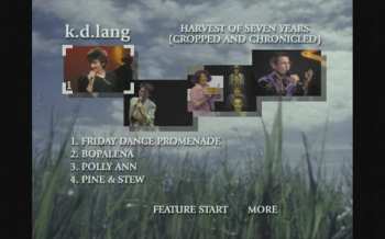 DVD k.d. lang: Harvest Of Seven Years (Cropped And Chronicled)