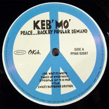 LP Keb Mo: Peace... Back By Popular Demand LTD 77074
