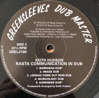 LP Keith Hudson: Rasta Communication In Dub 70417