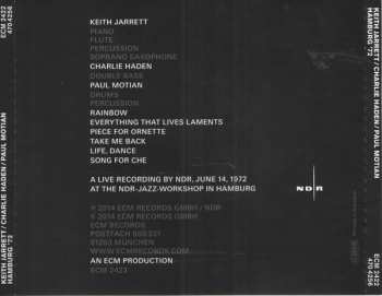CD Keith Jarrett: Hamburg '72 152235