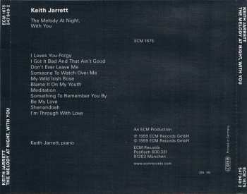 CD Keith Jarrett: The Melody At Night, With You 296546