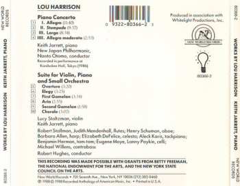 CD Keith Jarrett: Works By Lou Harrison: Piano Concerto - Suite For Violin, Piano And Small Orchestra 329550