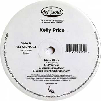 LP Kelly Price: Mirror Mirror (Dance Remixes) 320081