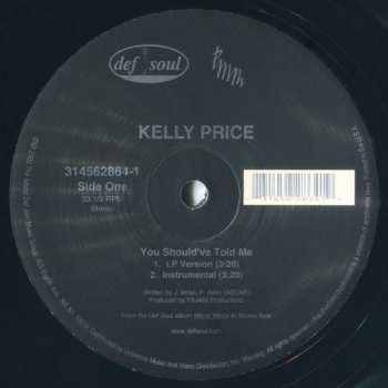 LP Kelly Price: You Should've Told Me / Like You Do 524588