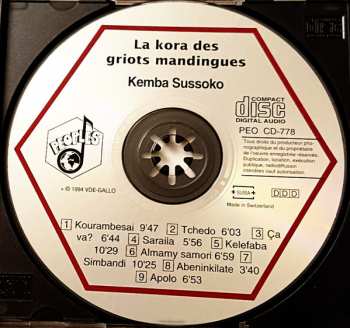 CD Kemba Sussoko: La Kora Des Griots Mandingues 250527