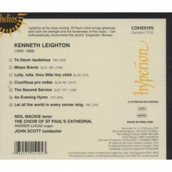 CD Kenneth Leighton: Cathedral Music 328256