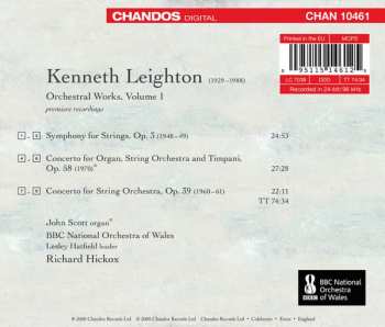 CD Kenneth Leighton: Orchestral Works, Volume 1 318198