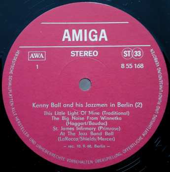 LP Kenny Ball And His Jazzmen: Kenny Ball And His Jazzmen In Berlin 2 52852