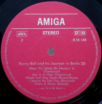 LP Kenny Ball And His Jazzmen: Kenny Ball And His Jazzmen In Berlin 2 52852
