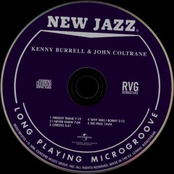 CD Kenny Burrell: Kenny Burrell & John Coltrane 412817