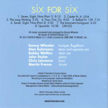 CD Kenny Wheeler: Six For Six 537188