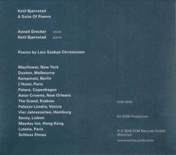 CD Ketil Bjørnstad: A Suite Of Poems 375574