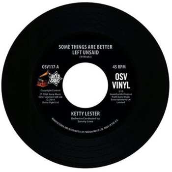 Album Ketty Lester: Some Things Are Better Left Unsaid / Please Don't Cry Anymore
