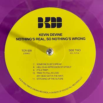 LP Kevin Devine: Nothing's Real, So Nothing's Wrong LTD | CLR