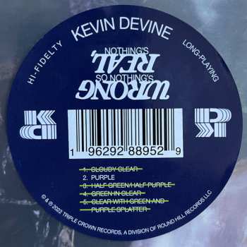 LP Kevin Devine: Nothing's Real, So Nothing's Wrong LTD | CLR