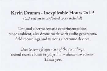 2LP/CD Kevin Drumm: Inexplicable Hours