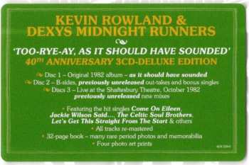 3CD Kevin Rowland: Too-Rye-Ay, As It Should Have Sounded DLX 410561